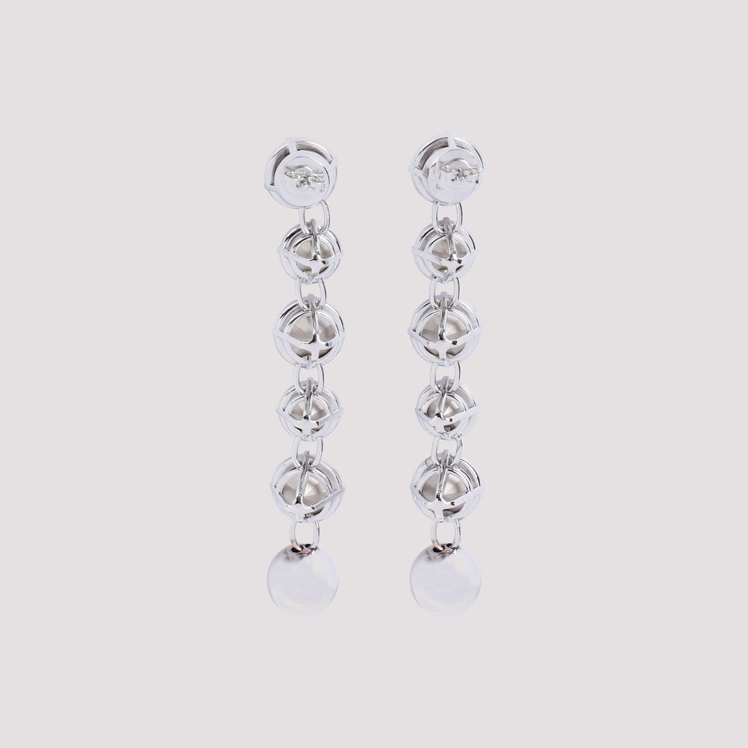 Jean Paul Gaultier Long Diamond Earrings Women