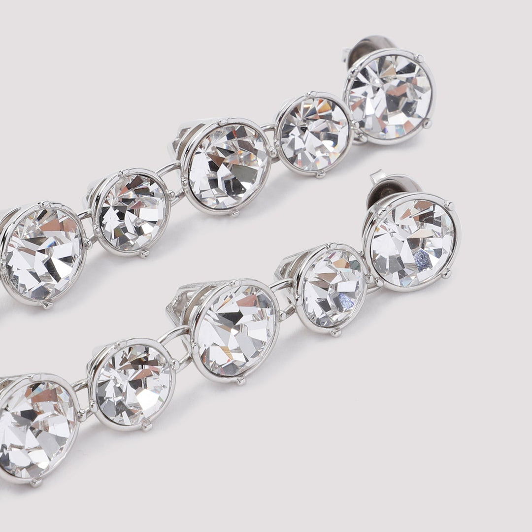 Jean Paul Gaultier Long Diamond Earrings Women