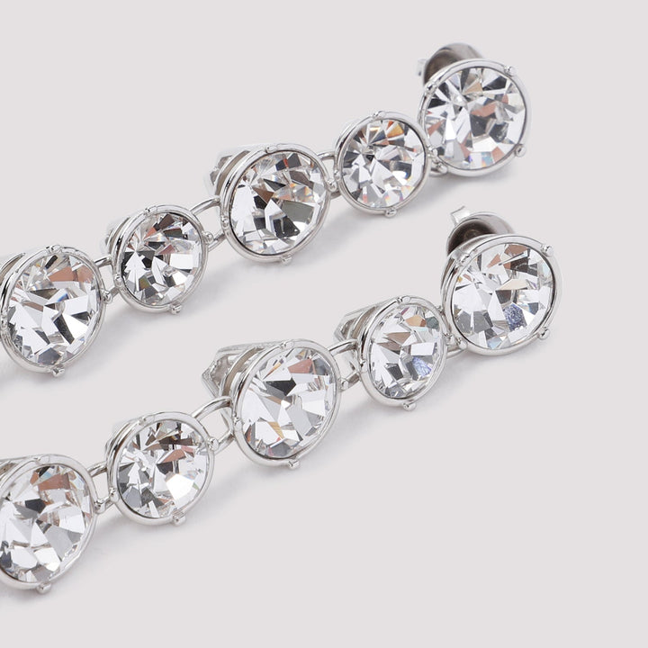 Jean Paul Gaultier Long Diamond Earrings Women