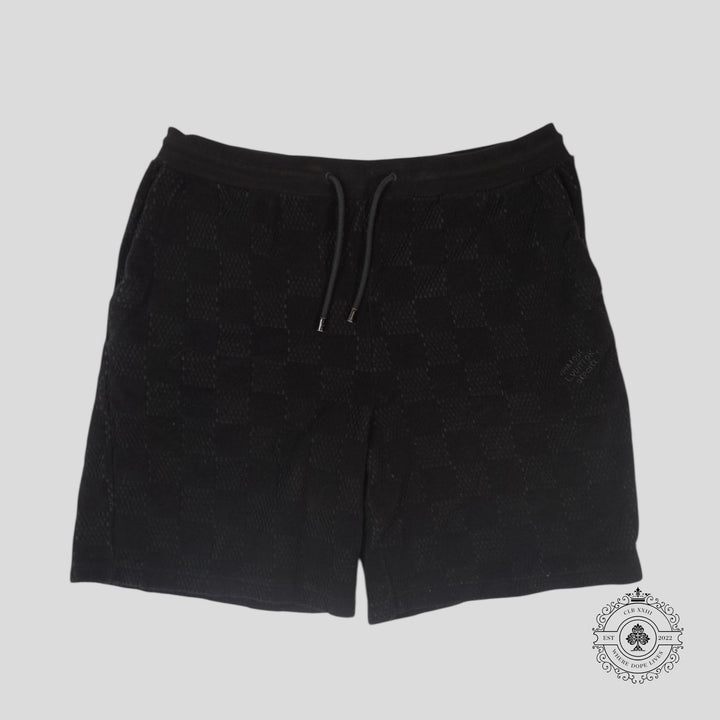Louis Vuitton Damier French Terry Shorts in Black