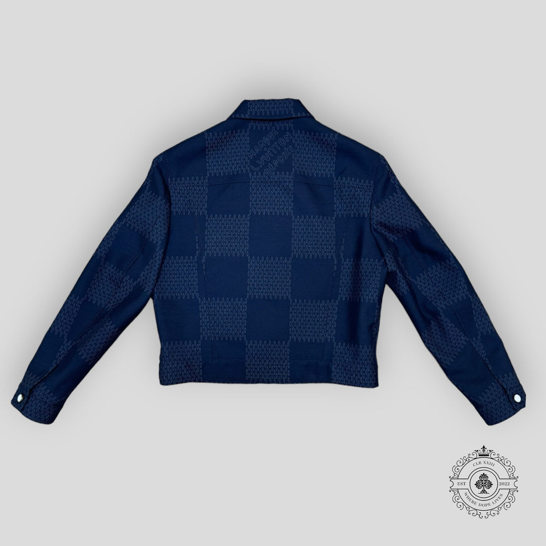 Louis Vuitton Damier Tailored Wool Trucker Jacket