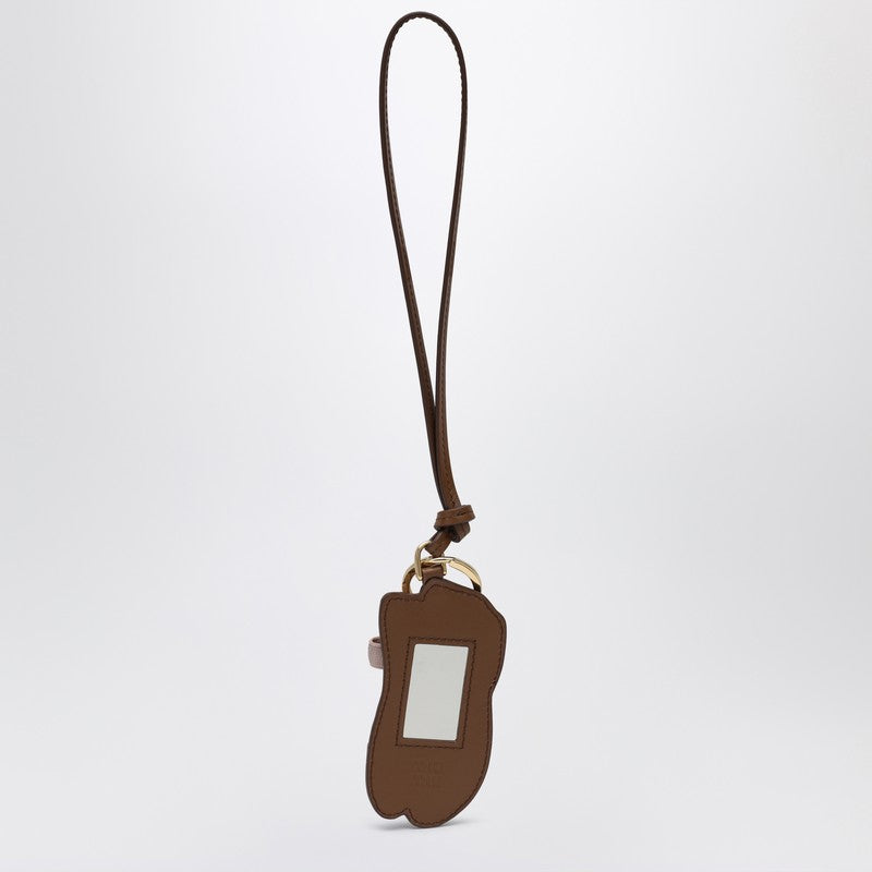 Miu Miu Trick Leather Miu Ballet Keyring Women