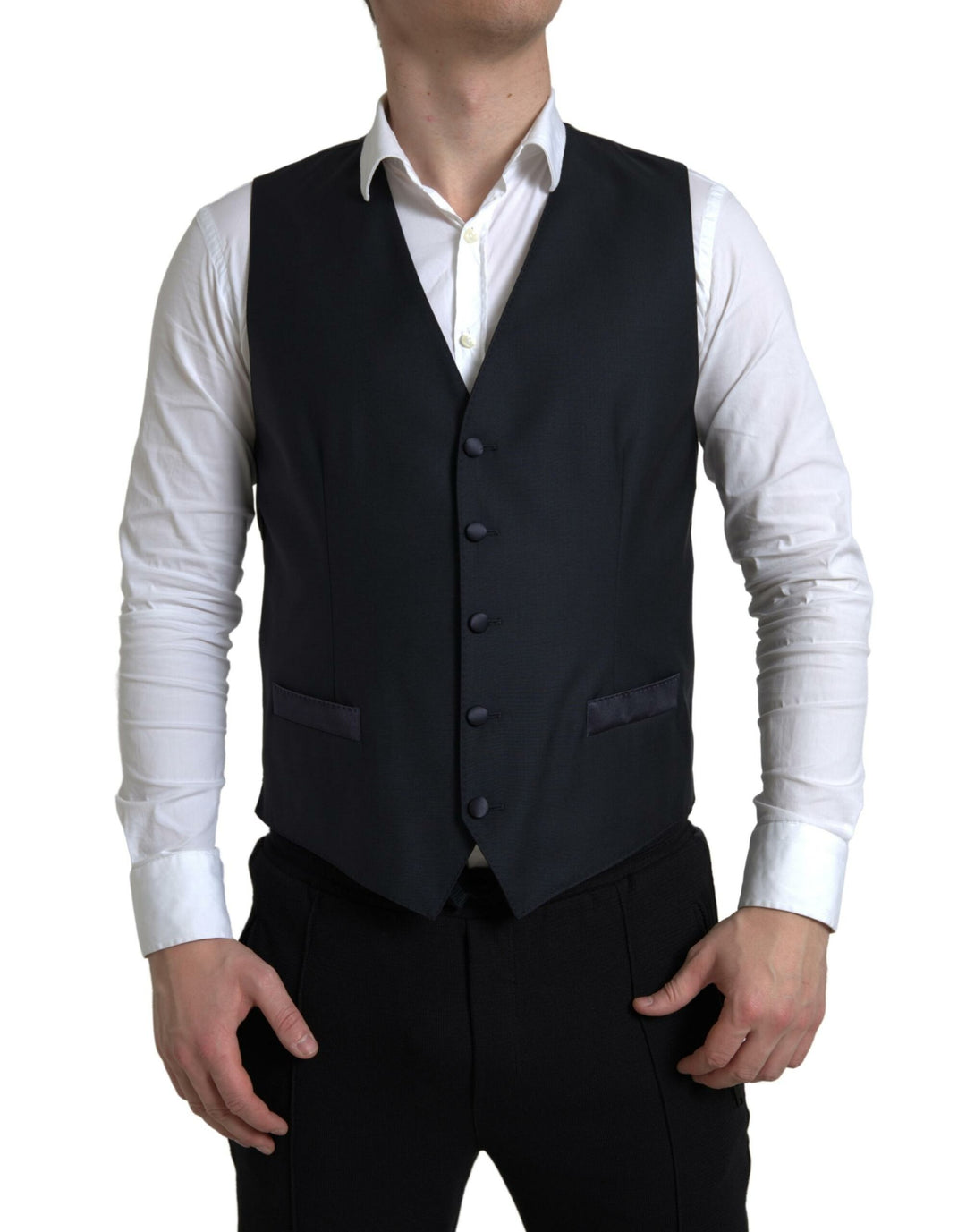 DOLCE & GABBANA Elegant Slim Fit Two-Piece Martini Suit