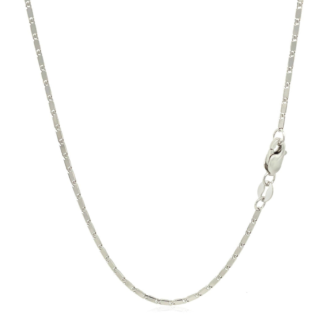 14k White Gold Lumina Pendant Chain 1.0mm