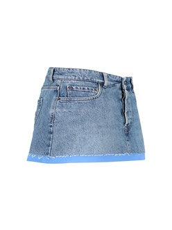 Miu Miu Women Denim Mini Skirt