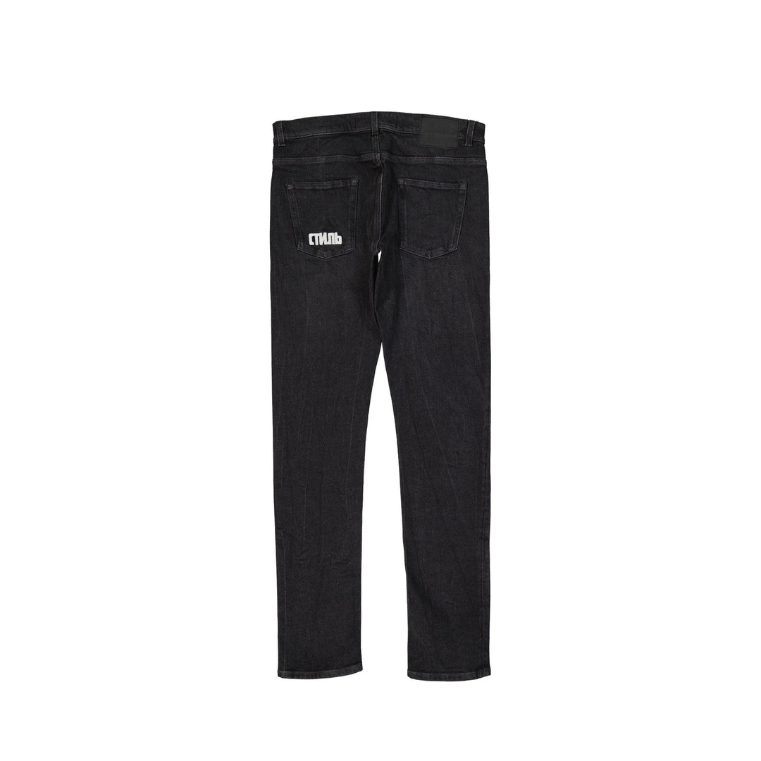 Heron Preston Cotton Denim Slim Jeans Men