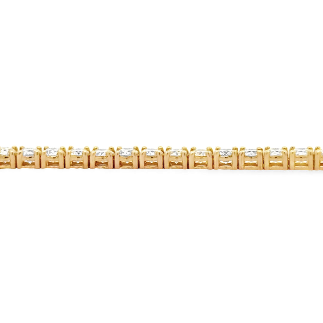 5.50ct Diamond Tennis Bracelet 18KT Yellow Gold