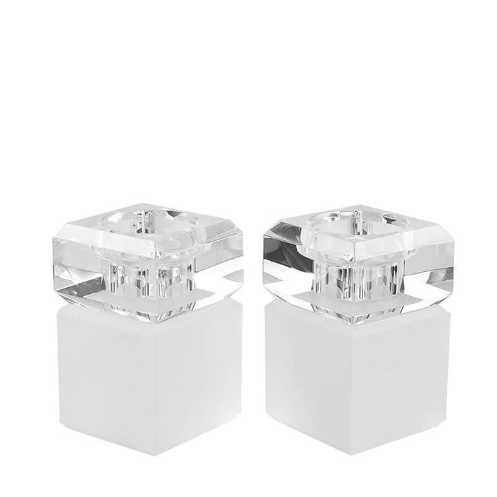 Pair of 3” Two Tone Candleholders