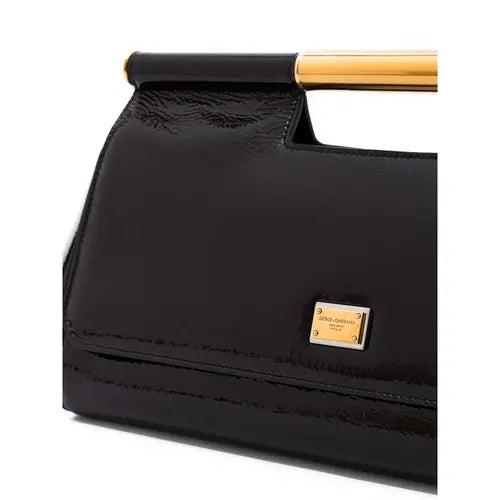 Dolce & Gabbana BLACK LEATHER HANDBAG