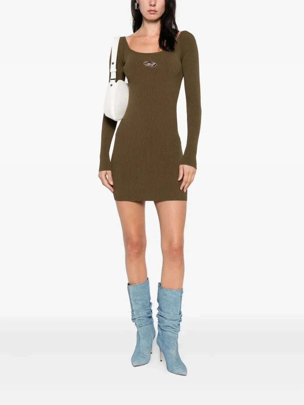 Diesel Women `M-Vera` Off-The-Shoulder Dress In Ribbed Knit