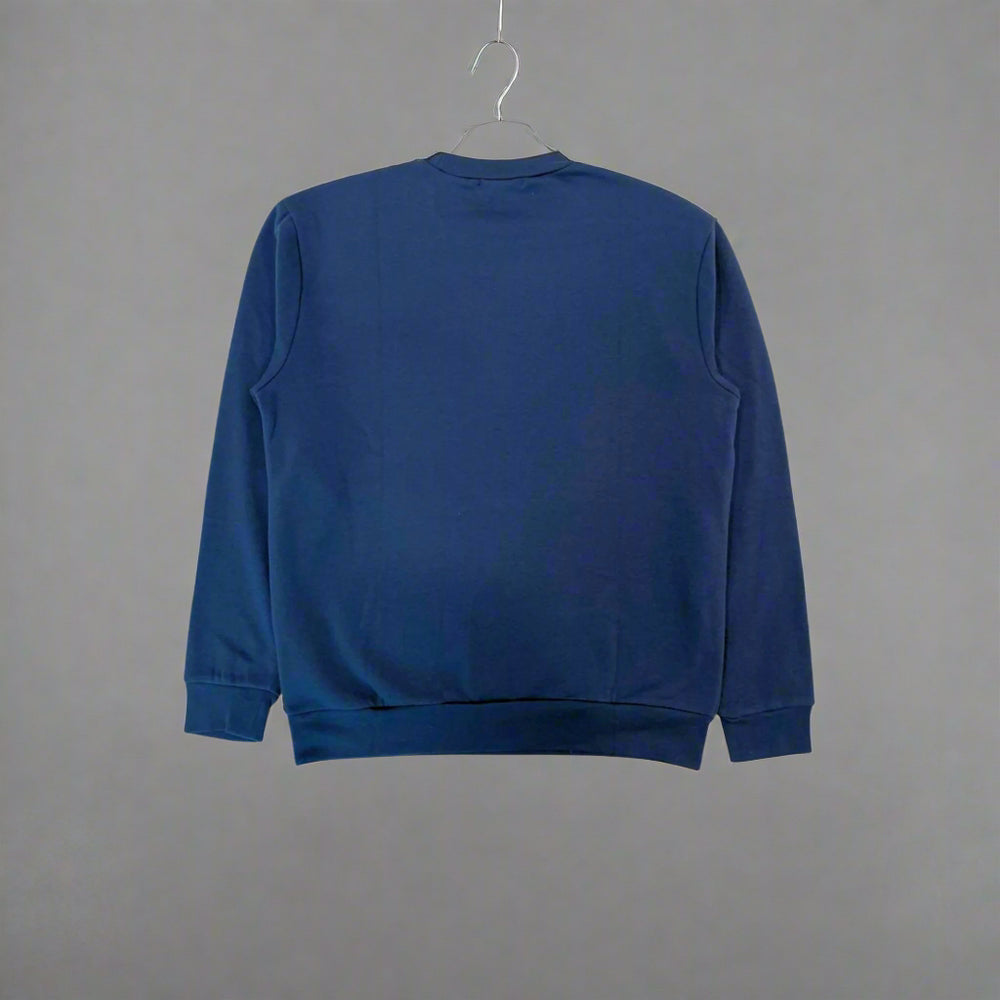 Cavalli Class men's royal blue graphic print Sweatshirts