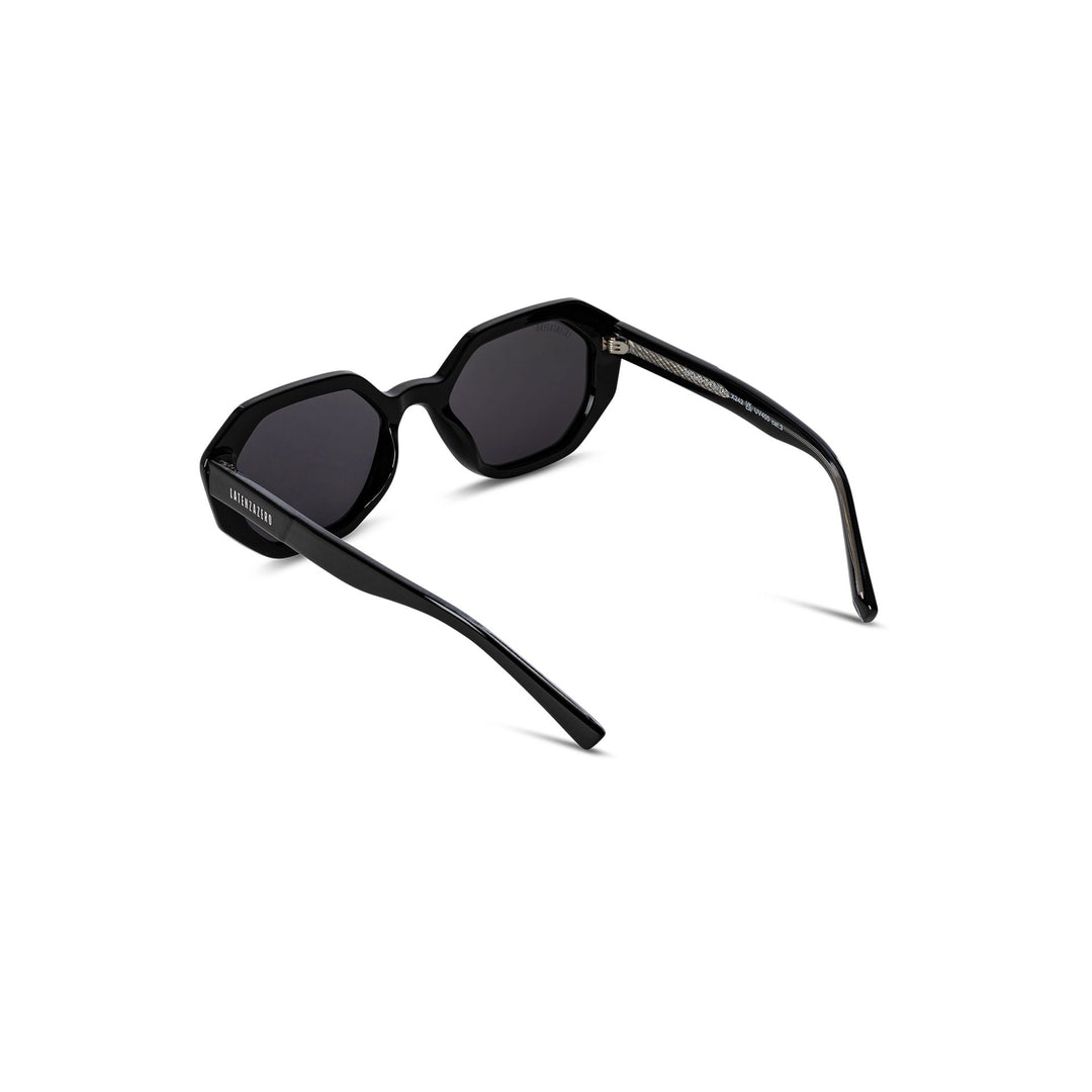Black stylish Italian designed affordable sunglasses with UV protection.