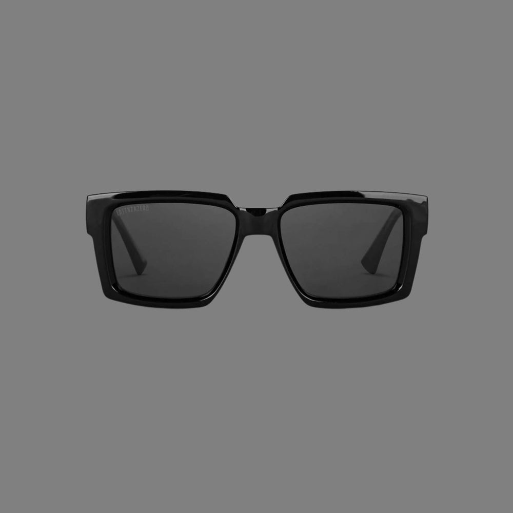 Black stylish Italian designed affordable sunglasses with UV protection.