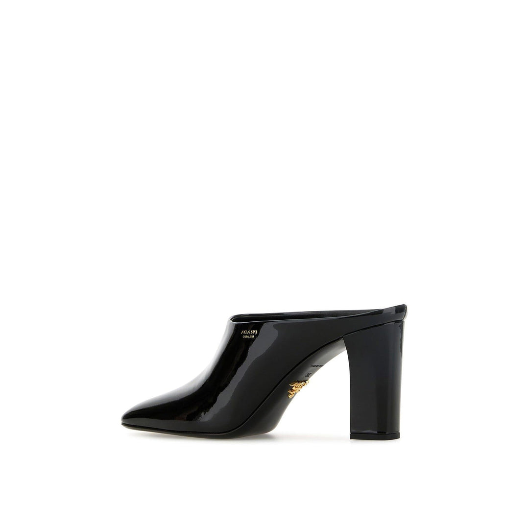 Prada Leather Mules 85Mm Women