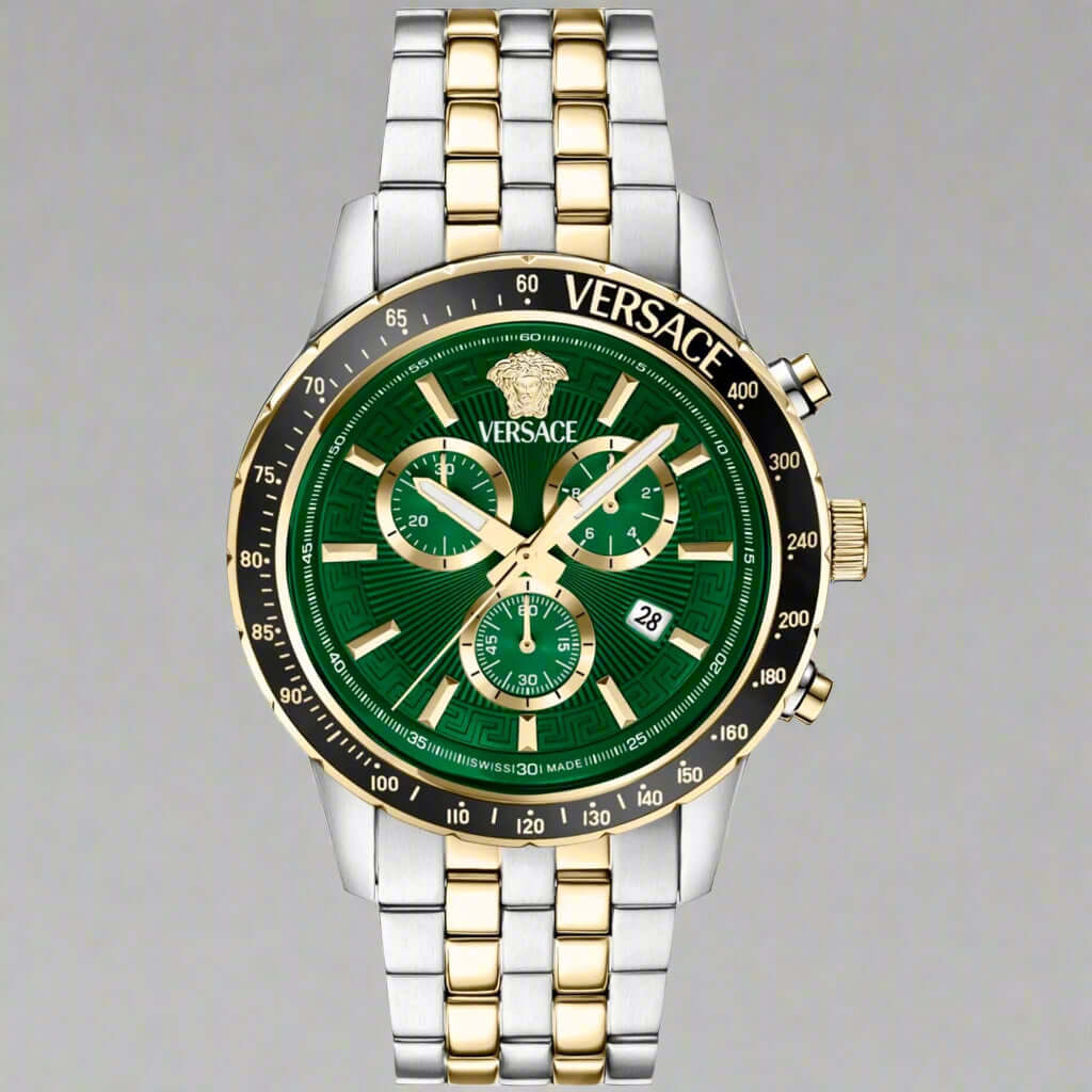 Versace men's and women's luxury watches with signature Italian design