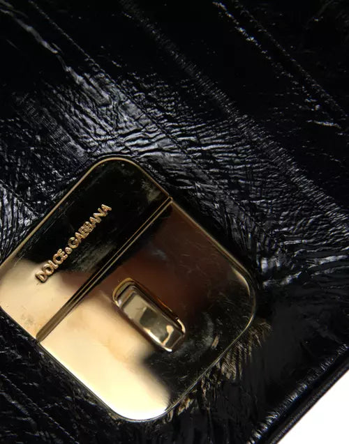 ELEGANTE BOLSO DE HOMBRO DE PIEL DE ANGUILA DE Dolce &amp; Gabbana