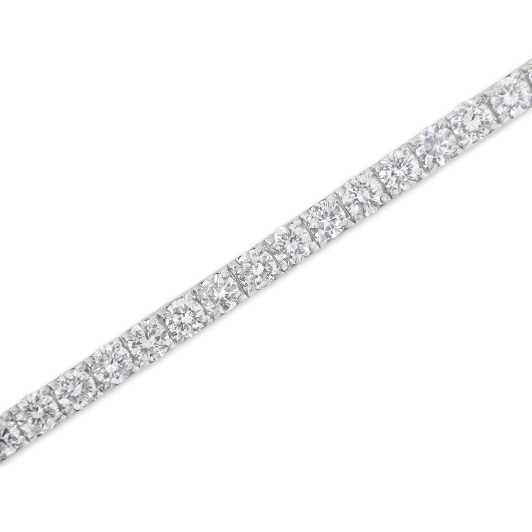 IGI Certified 5.0 Cttw Cut Diamond 14K White Gold Classic 7â€ Tennis Bracelet (H-I Color, I1-I2 Clarity)