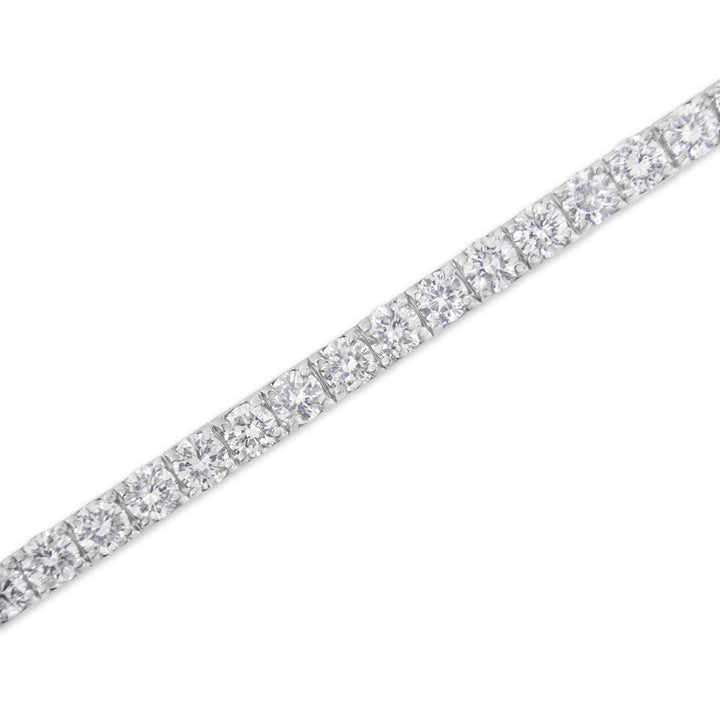 IGI Certified 5.0 Cttw Cut Diamond 14K White Gold Classic 7â€ Tennis Bracelet (H-I Color, I1-I2 Clarity)