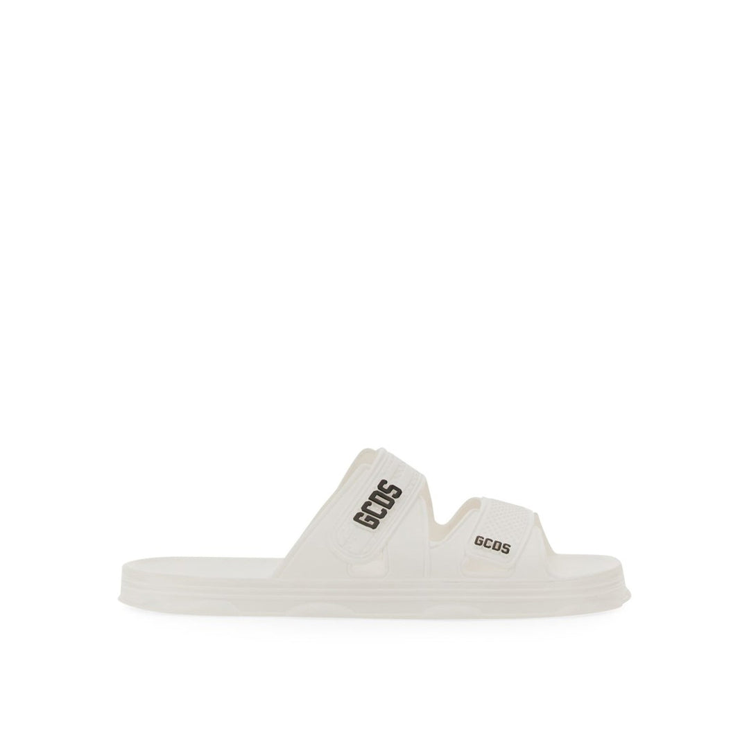 Gcds Rubber Logo Flats Sandals