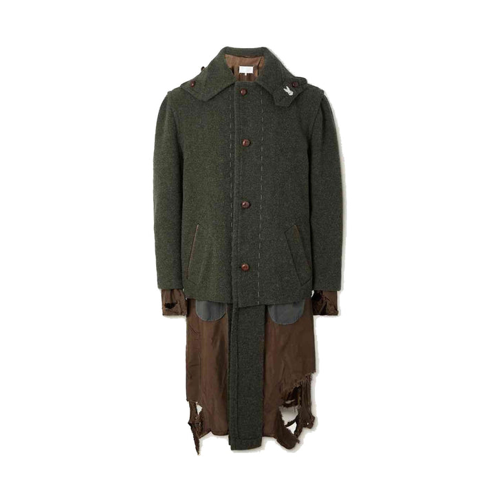 Maison Margiela Destroyed-Look Coat Men
