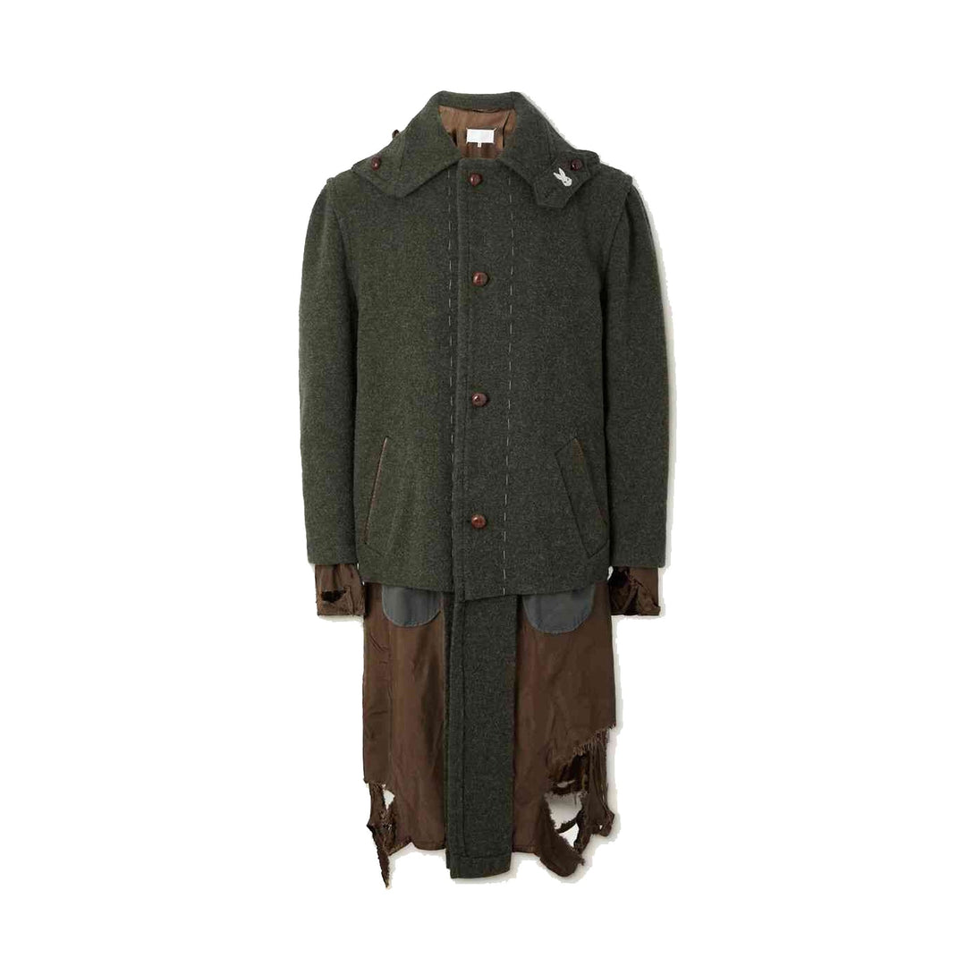 Maison Margiela Destroyed-Look Coat Men