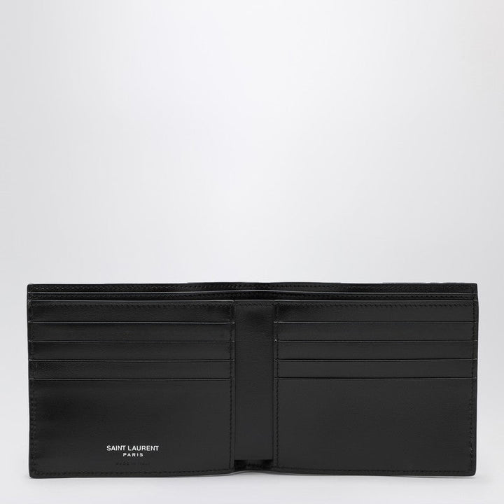 Saint Laurent Black Leather Bi-Fold Wallet Men