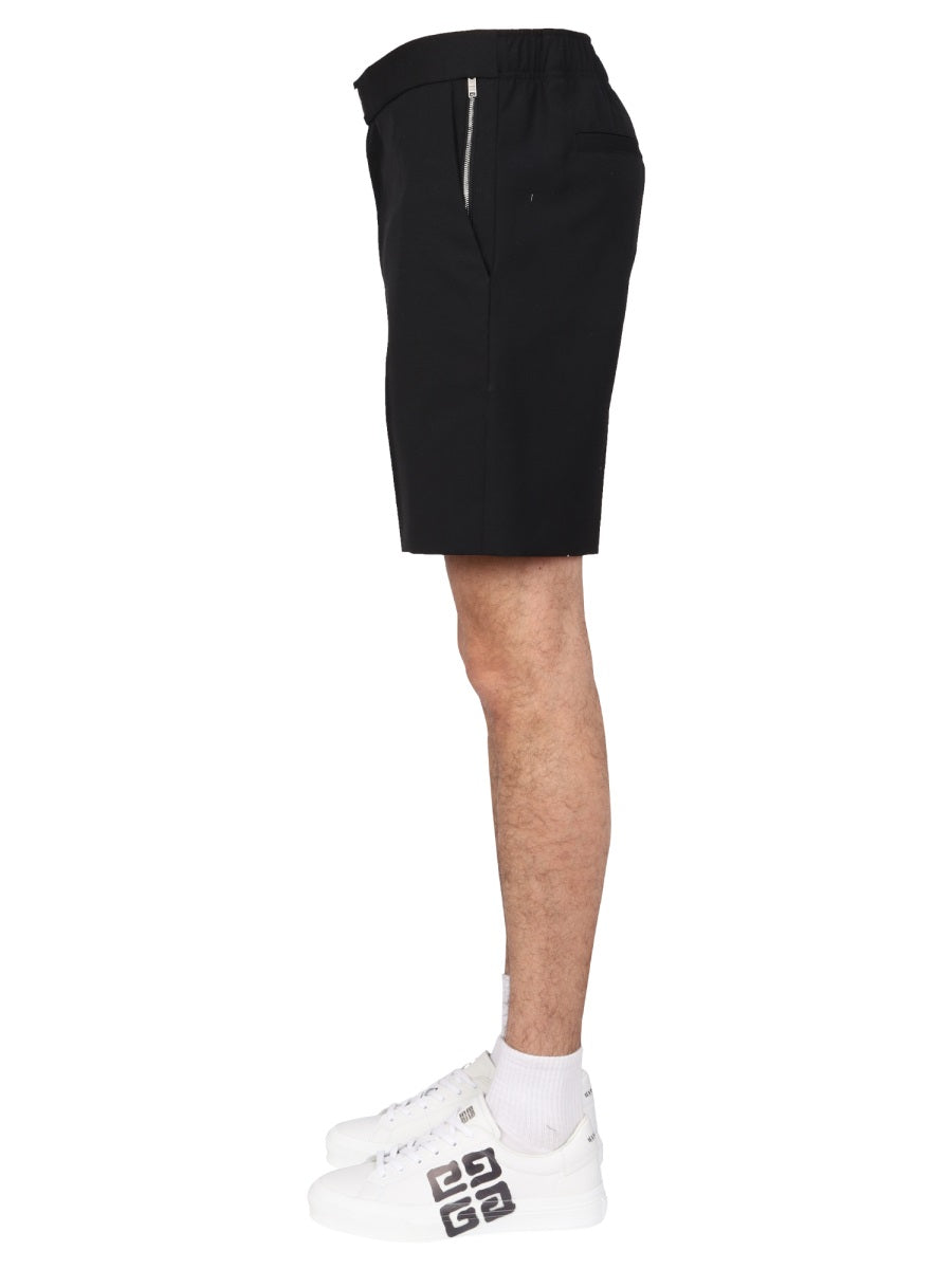 Givenchy Men Logo Bar Bermuda Shorts