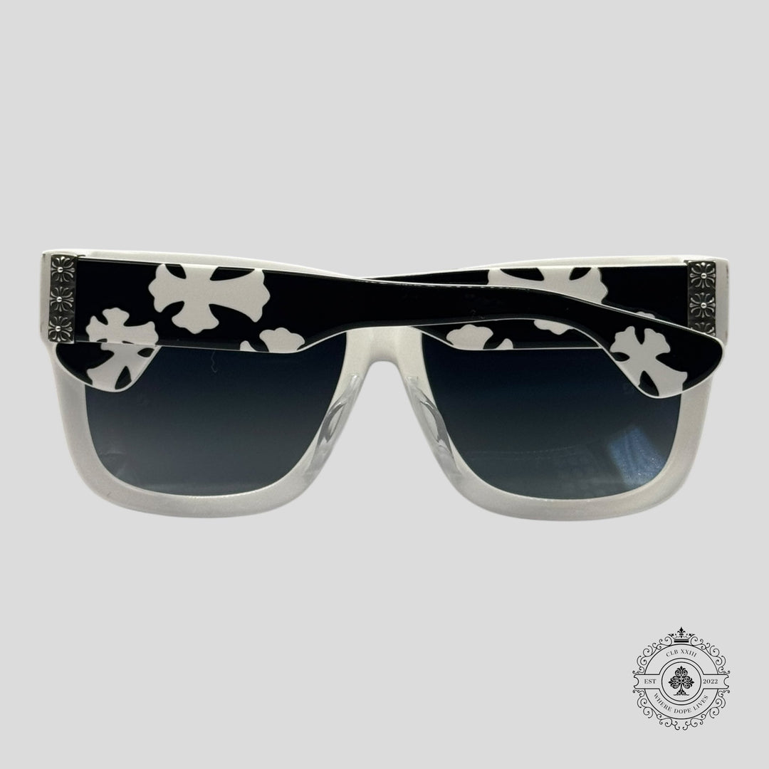 Chrome Hearts Slhore Sunglasses in Black/White