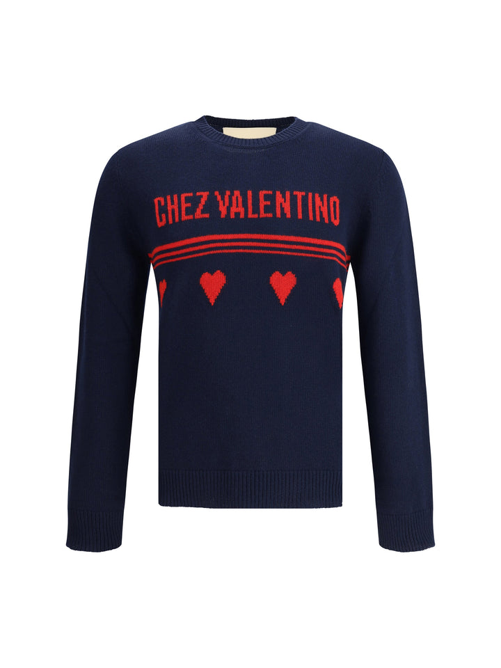 Valentino Men Chez Valentino Wool Sweater