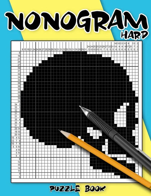 Nonogram Puzzle Book Hard: Hanjie Puzzle Books for Adults, Picross Book, Japanese Crossword, Gift for Brain Teaser Lovers - Paperback