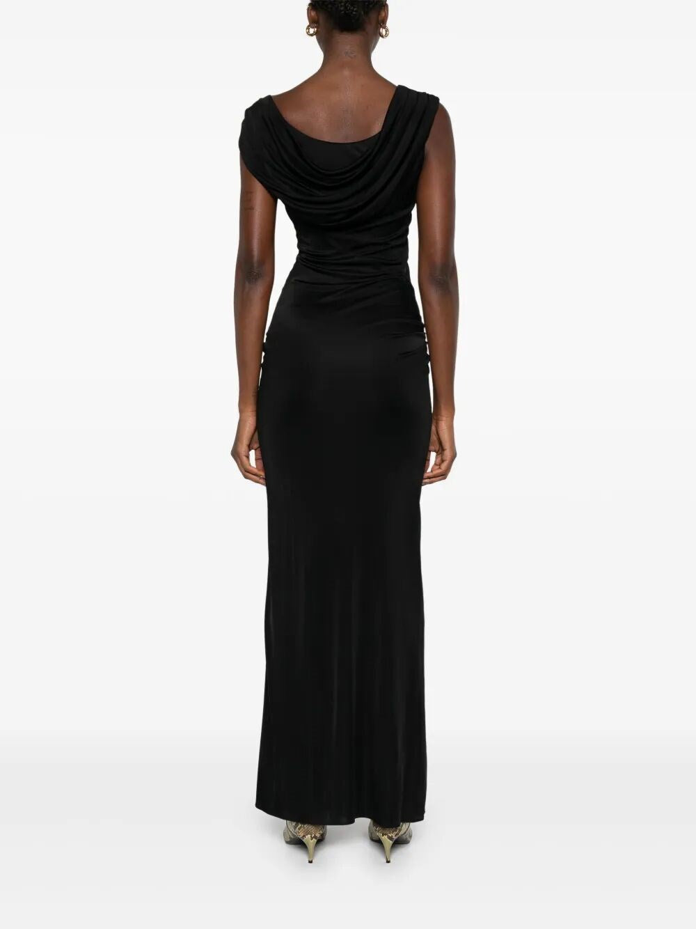 Versace Women Gown `Responsible` Vicose Liquid Jersey