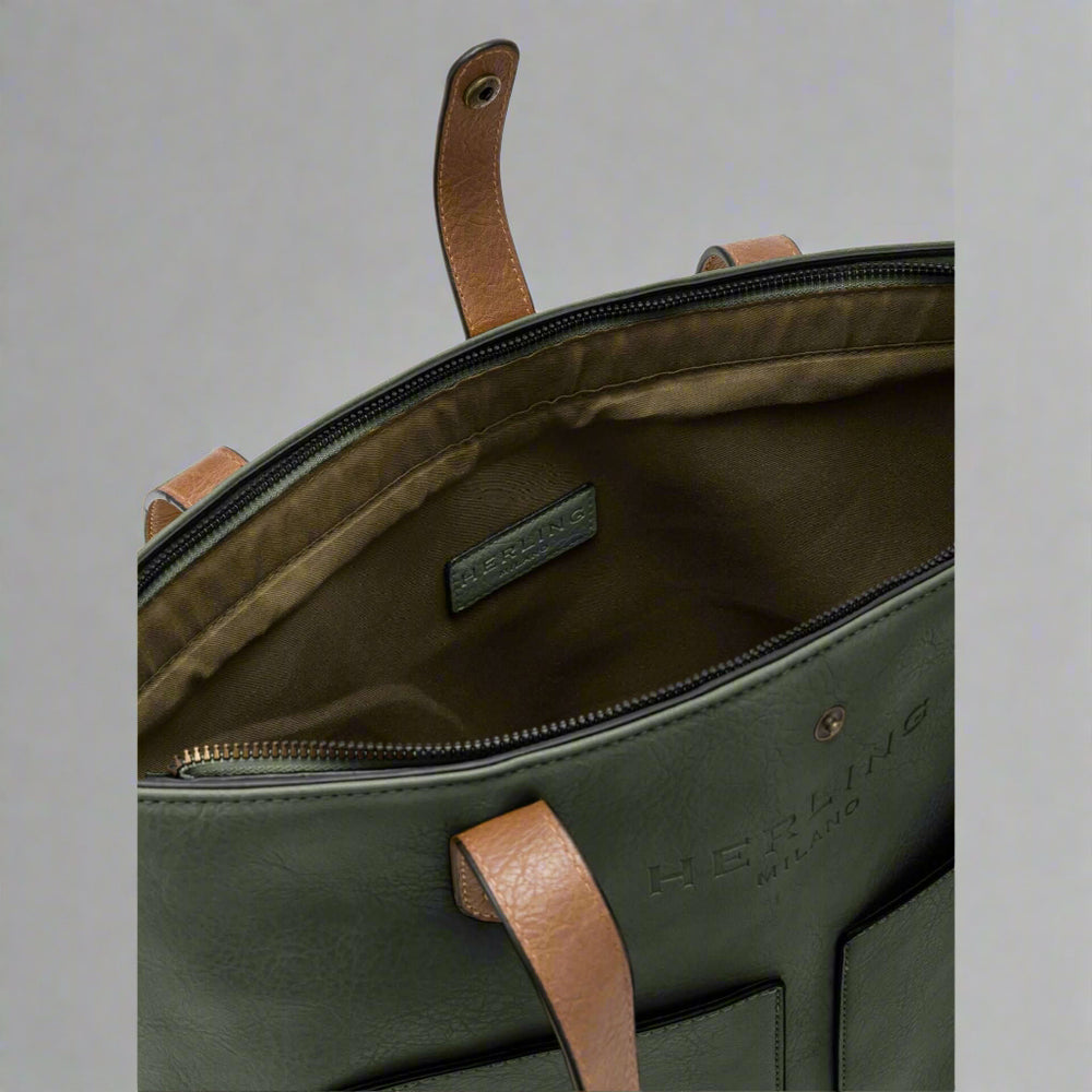 Herling green synthetic Shoulder bags