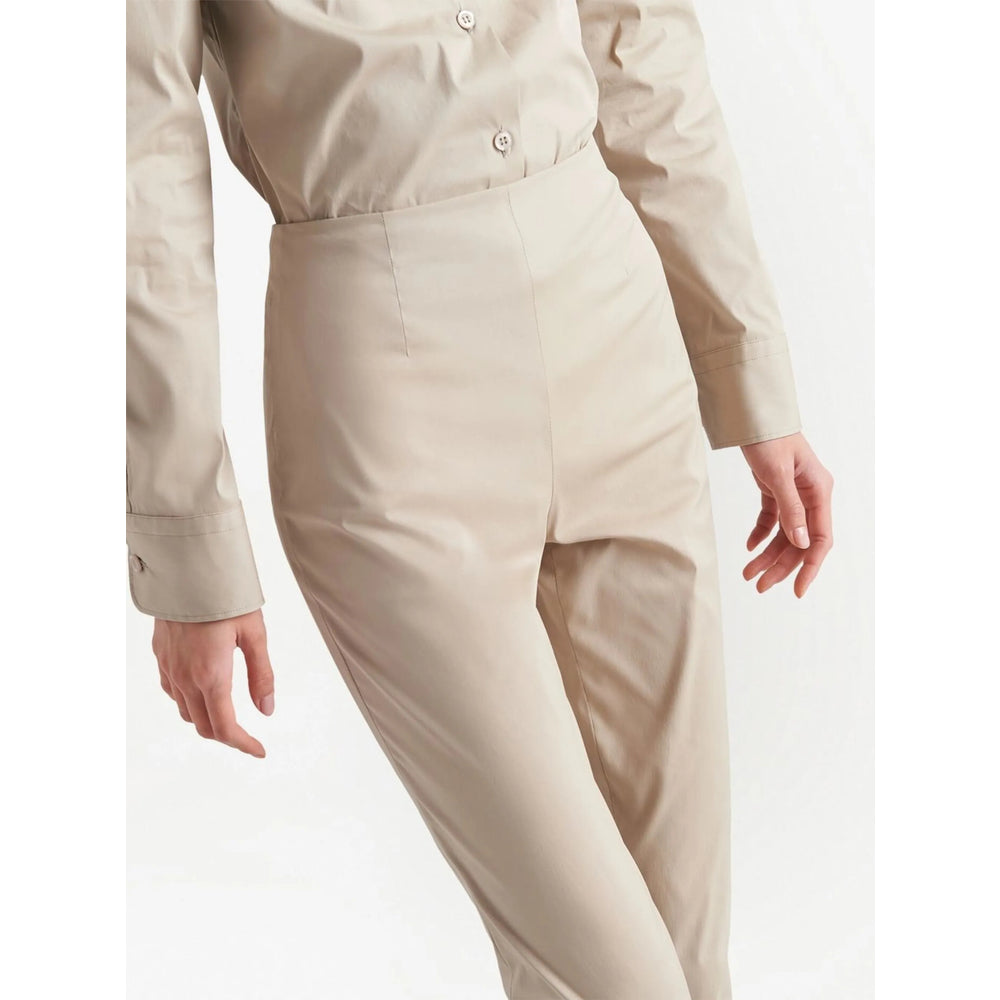 Prada Neutrals Trousers - Slim-Fit Trousers Women