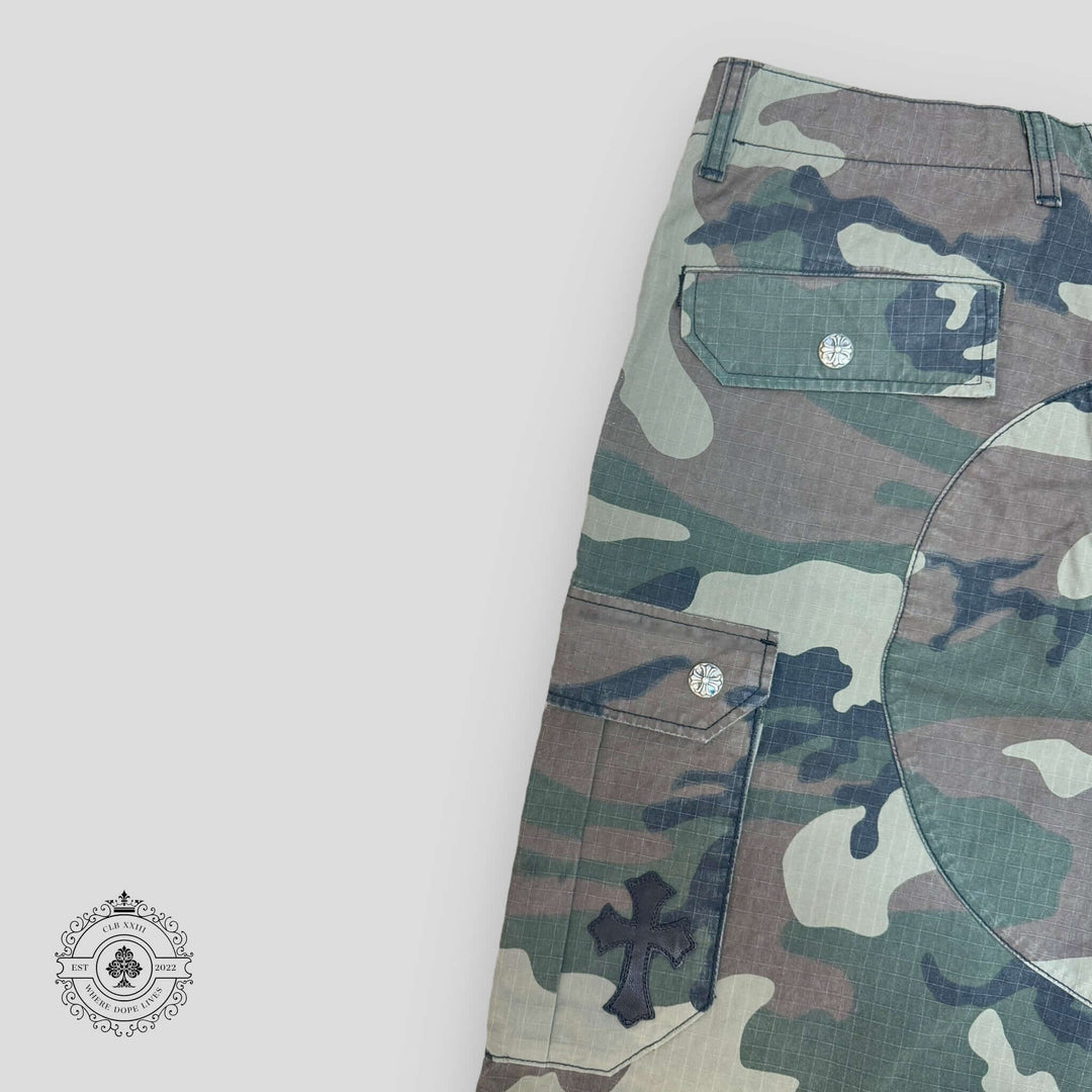 Chrome Hearts Rip Stop Cargo Pants in Camouflage