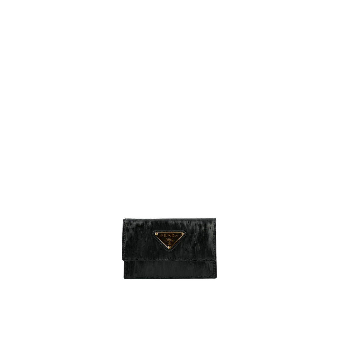Prada Leather Card Holder Women
