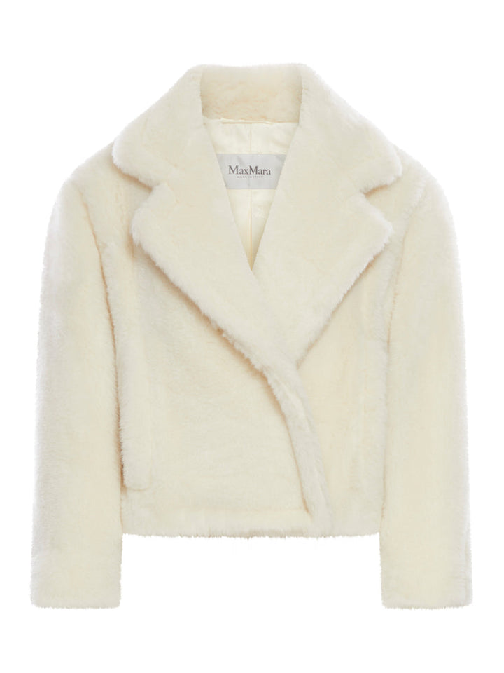 Max Mara Women Teddy Bear Icon Crop Coat In Wool And Alpaca