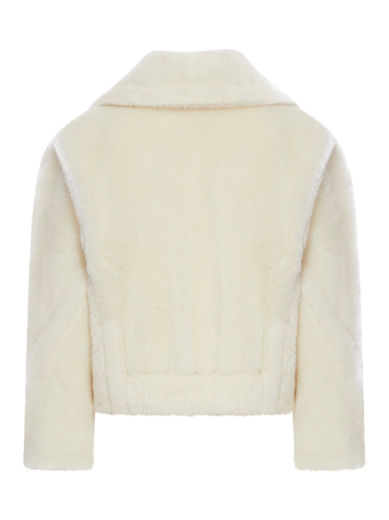 Max Mara Women Teddy Bear Icon Crop Coat In Wool And Alpaca