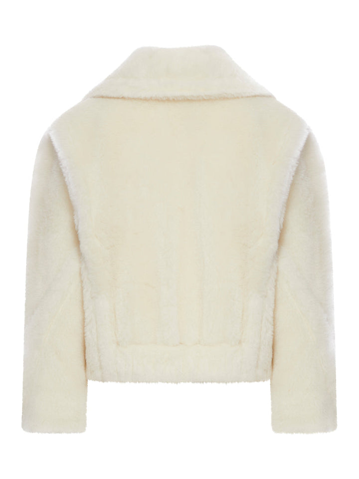 Max Mara Women Teddy Bear Icon Crop Coat In Wool And Alpaca