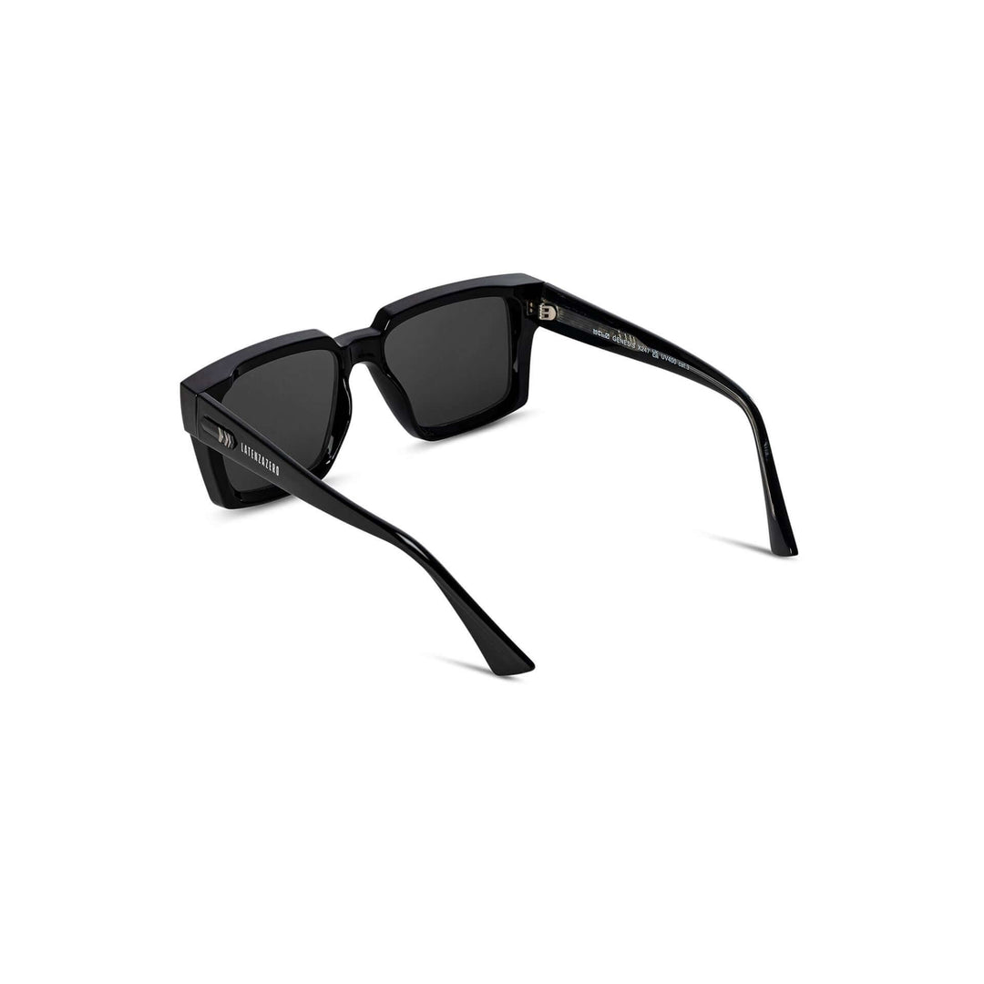 Black stylish Italian designed affordable sunglasses with UV protection.