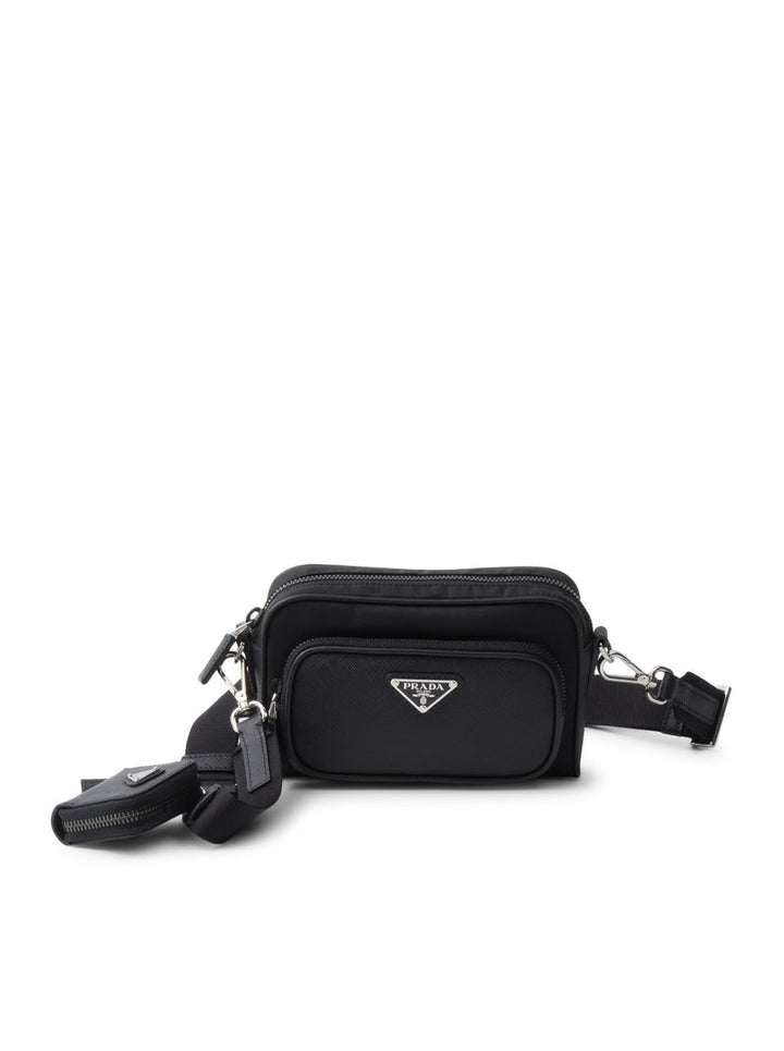 Prada Men Re-Nylon And Saffiano Shoulder Bag