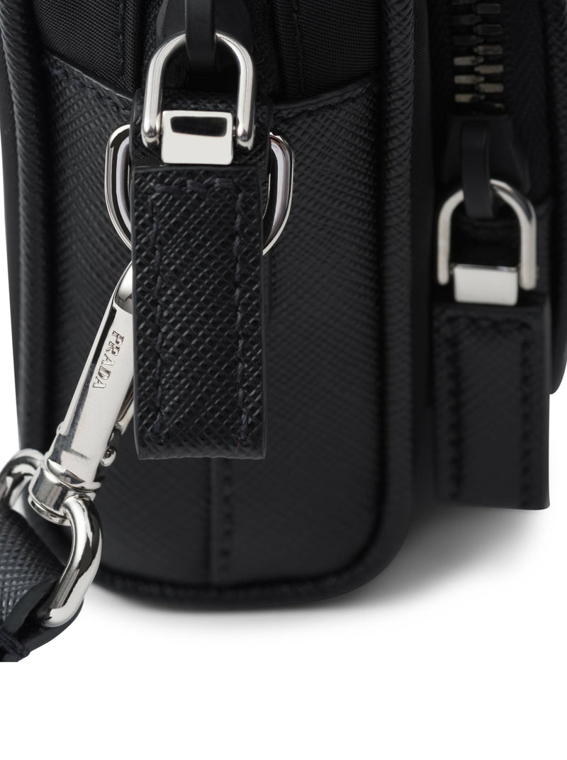 Prada Men Re-Nylon And Saffiano Shoulder Bag