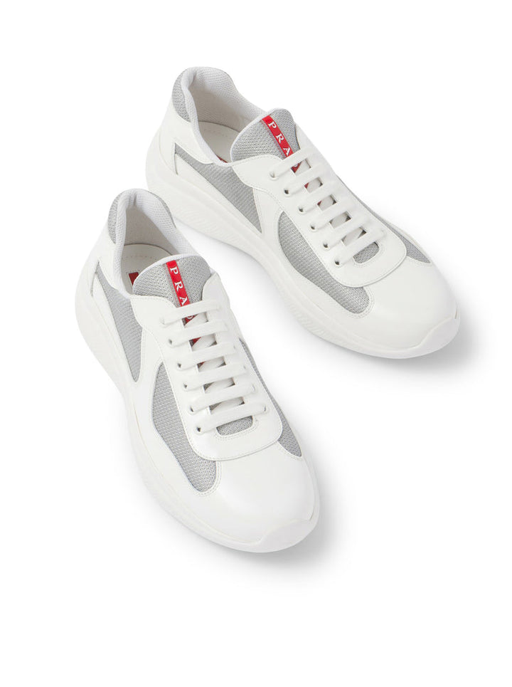 Prada Men Prada America's Cup Leather And Bike Fabric Sneakers