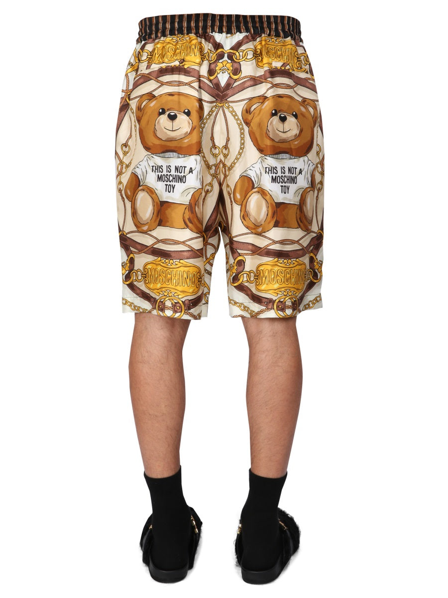 Moschino Men "Teddy" Bermuda Shorts