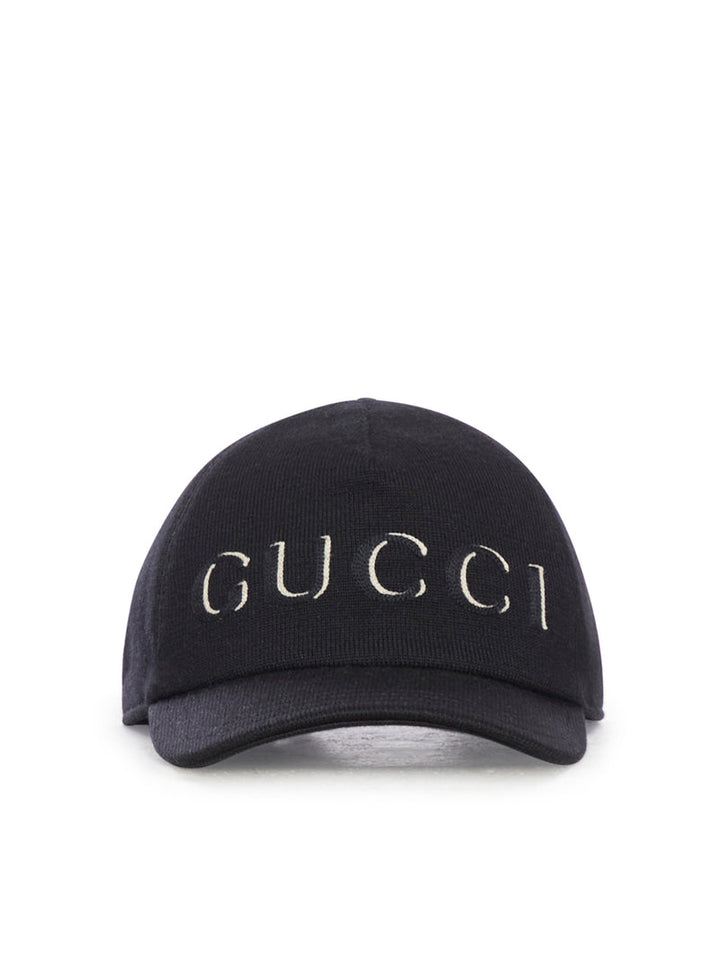 Gucci Women Embroidered Wool Baseball Cap