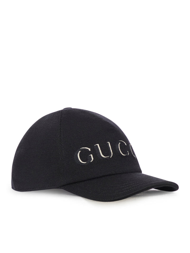 Gucci Women Embroidered Wool Baseball Cap