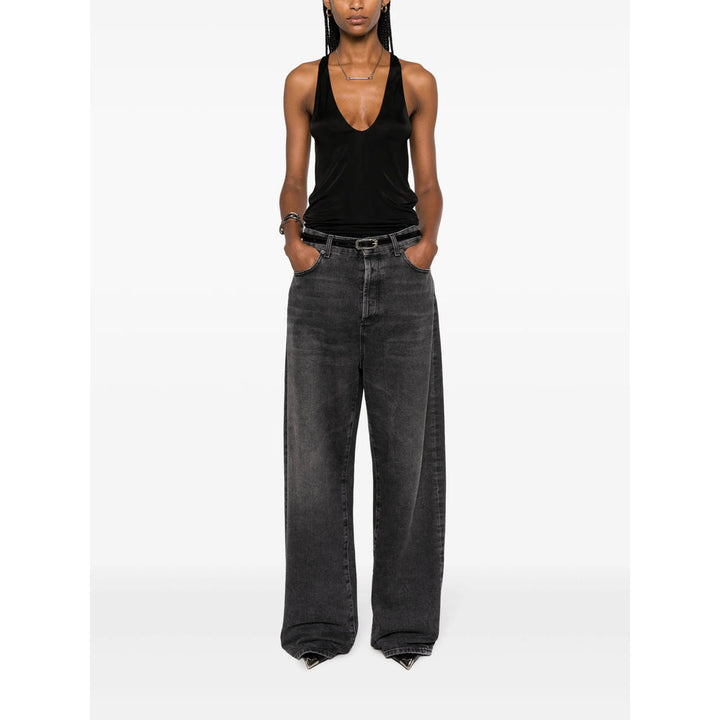 Saint Laurent Black Tops - Vests & Tank Tops Women