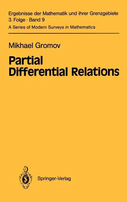 Partial Differential Relations - Hardcover