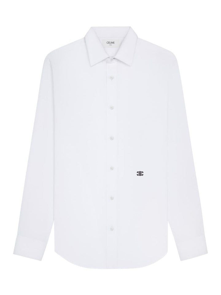Celine Men Wide Cotton Poplin Shirt