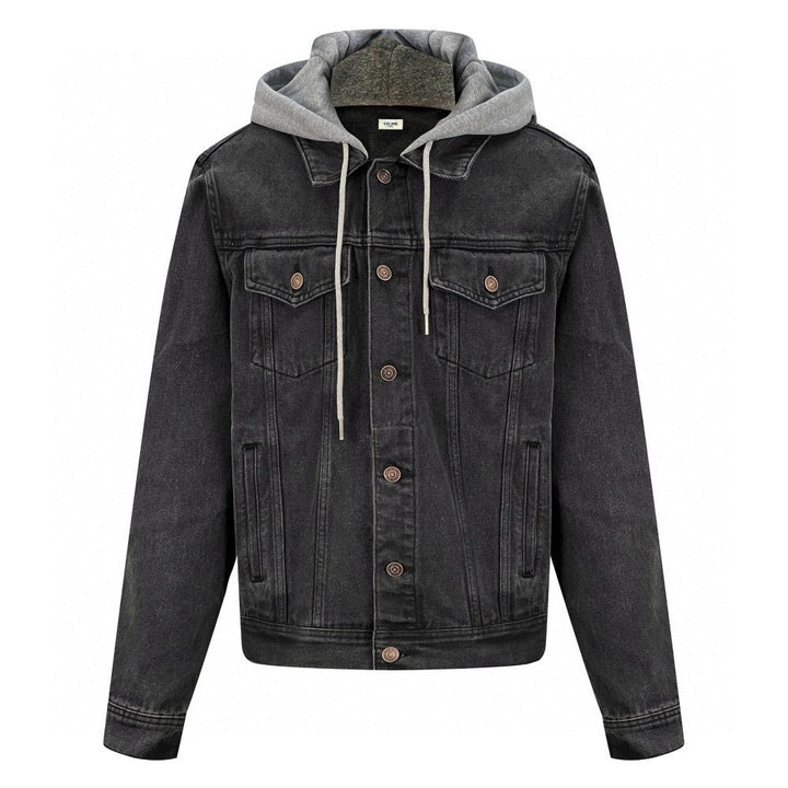 CELINE Washed Grey Denim Jacket – Casual Single-Breasted