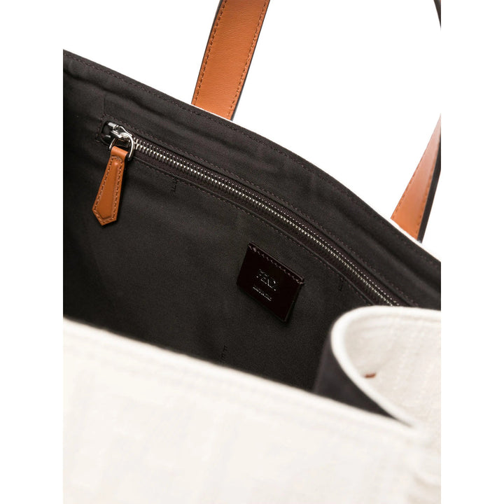 FENDI Men Neutrals Tote Bag